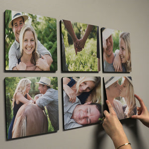 Photo Wall Tiles | Personalized Photo | 6x6 Custom Image | Choose your own Photo | Restickable Wall Art | Photo Block | Canvas Print | Mural